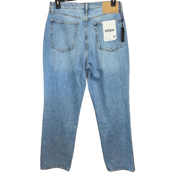 RAG & BONE Alex High Rise Straight Fit Jeans in Color Lucy NWT Size 32 - Picture 4 of 10